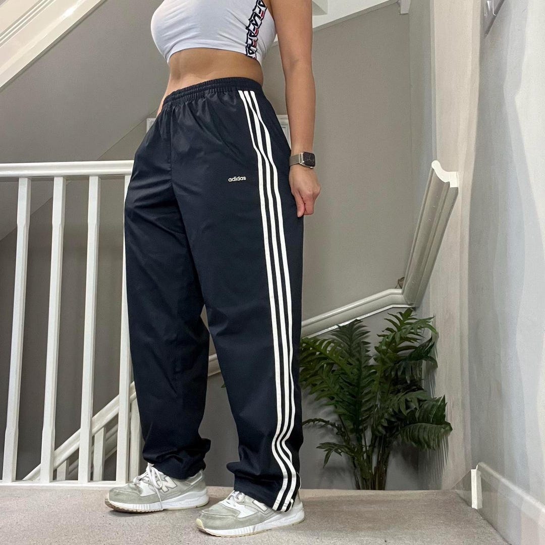 00's Adidas Oversized Fit Straight Wide Leg Track-pants