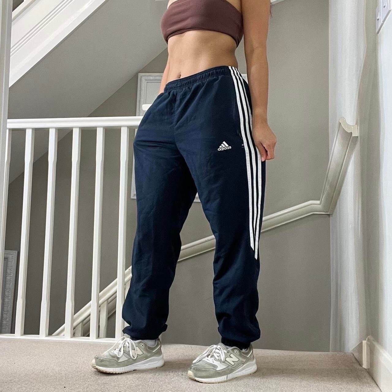 women's navy adidas tracksuit bottoms