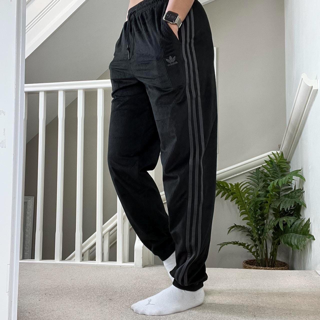 Adidas corduroy joggers mens sale