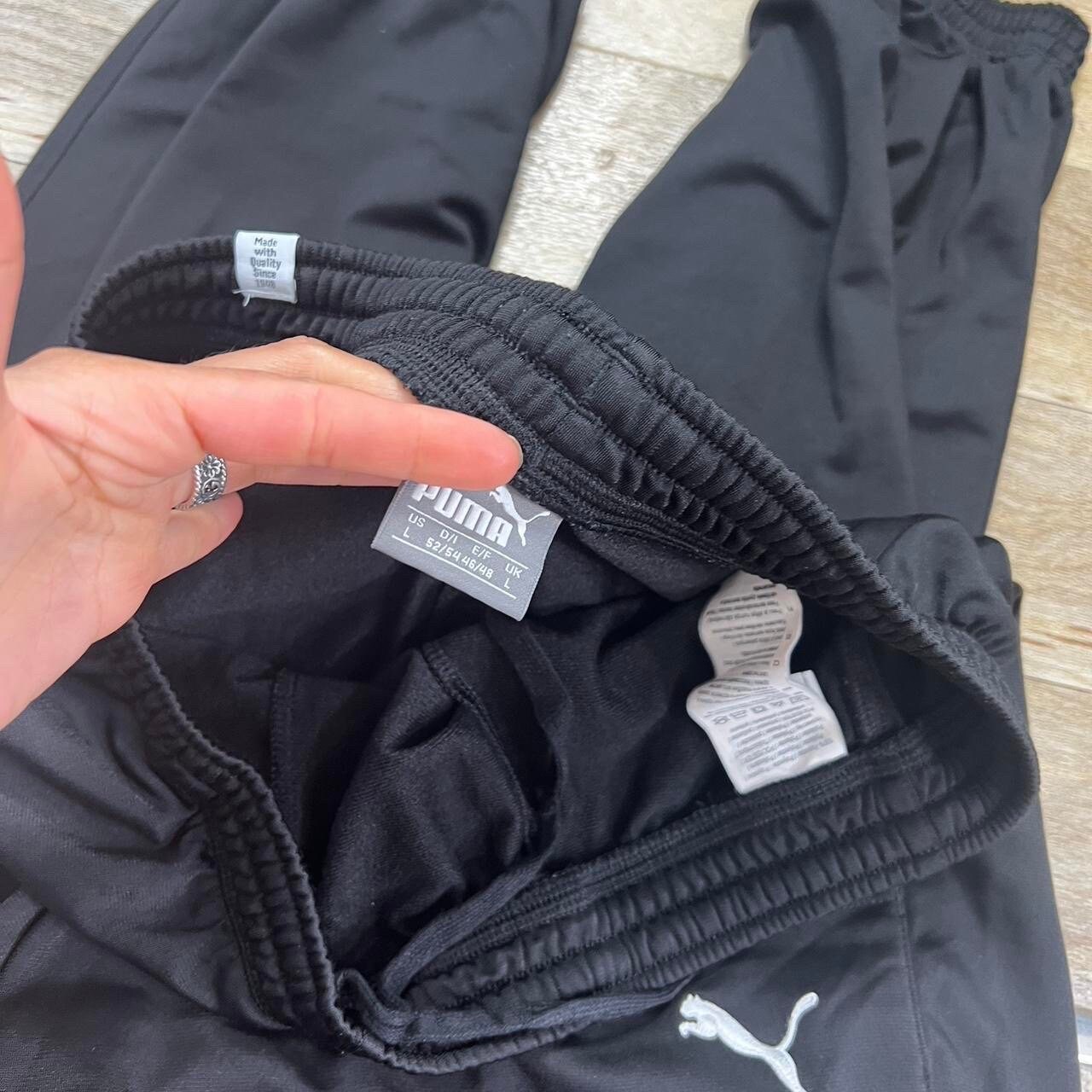Puma Black Softshell Tracksuit Bottom Trackpants Sweatpants Streetwear Cuffed Tapered Leps Size L Unisex Rare Vintage 00s Etsy Canada