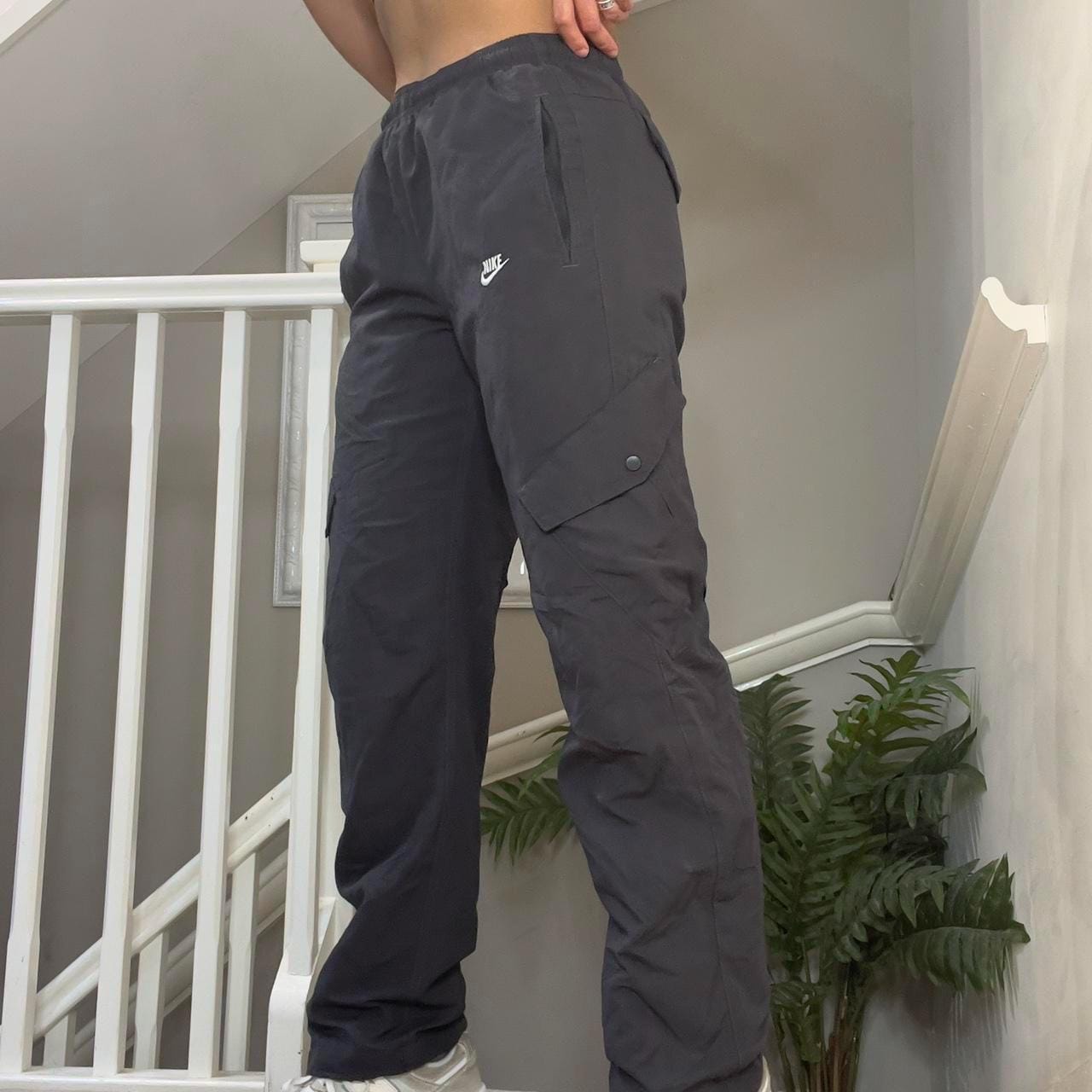 00s NIKE setup gray jkt＋pants cyber Y2K 00s NIKE setup gray jkt＋pants cyber Y2K Nike Track Pants