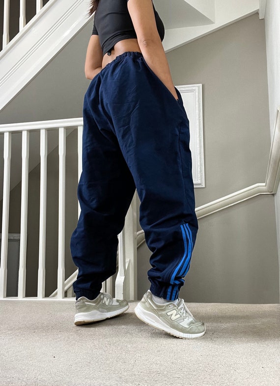 Blue Baggy Fit Shell Track Pants Size XL - Etsy