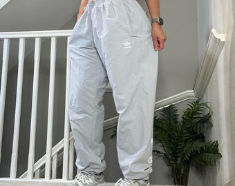 Y2K Adidas Originals Baggy Fit Windbreaker Trouser Track