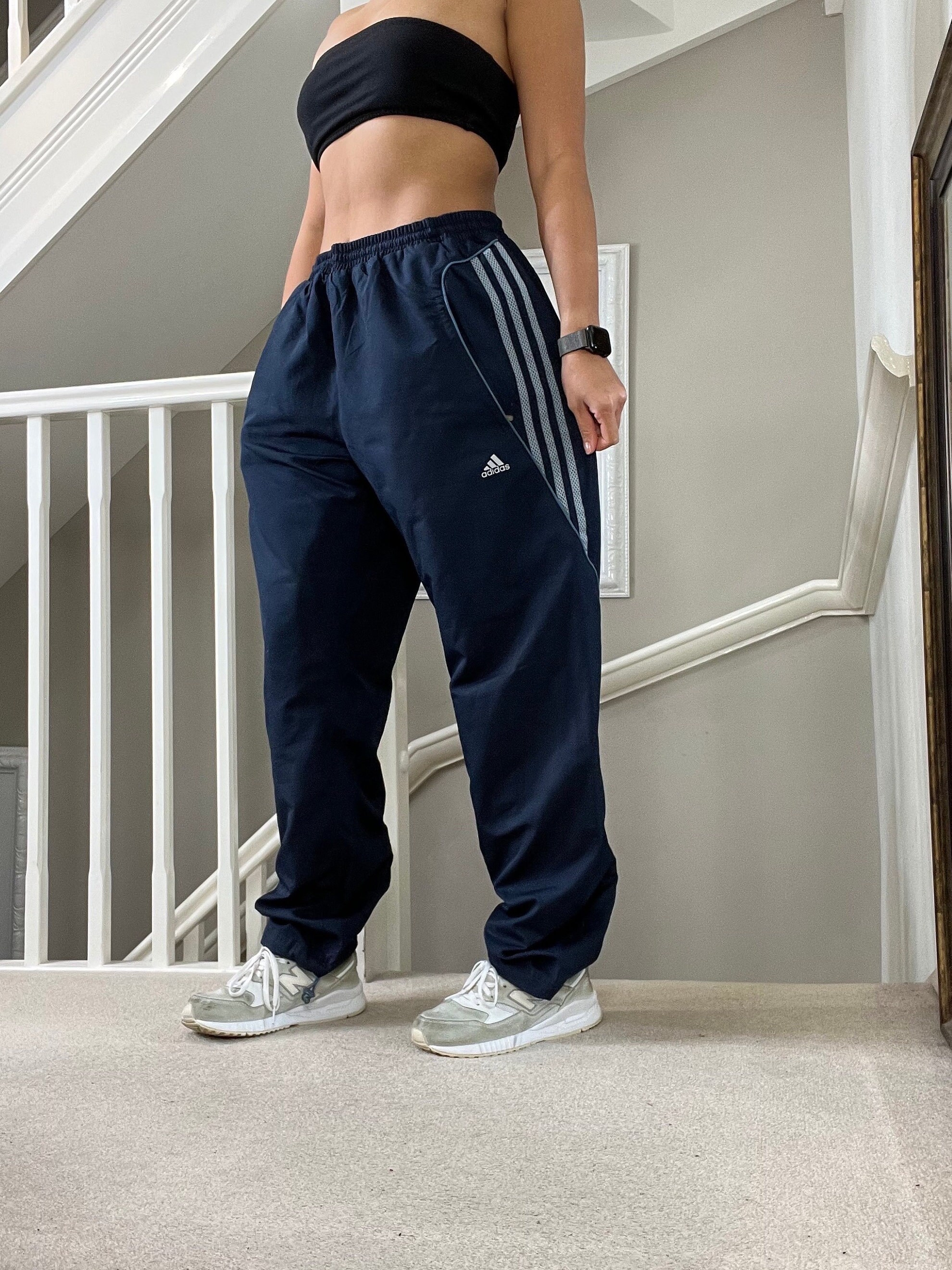 Vintage Adidas Loose Fit Mesh Lined Track Pants Size XL Unisex in