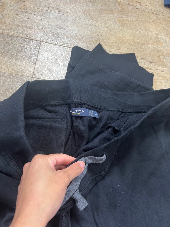 Nautica Baggy Fit Tapered Leg Joggers Track Pants Trackies Size L Unisex Black Etsy Canada