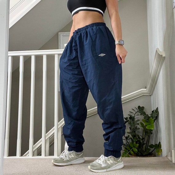 Pantalon de survetement Umbro coupe ample avec revers pantalon de survetement taille 2XL unisexe rare vintage des annees 2000 bleu Etsy France