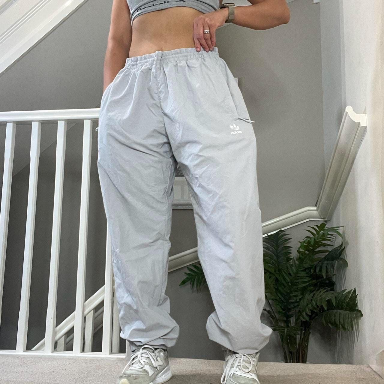 Y2K Adidas Originals Baggy Fit Windbreaker Trouser Track