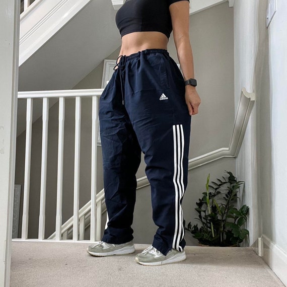 Adidas Cotton lined Low-waist Tracksuit Bottom Si… - image 1