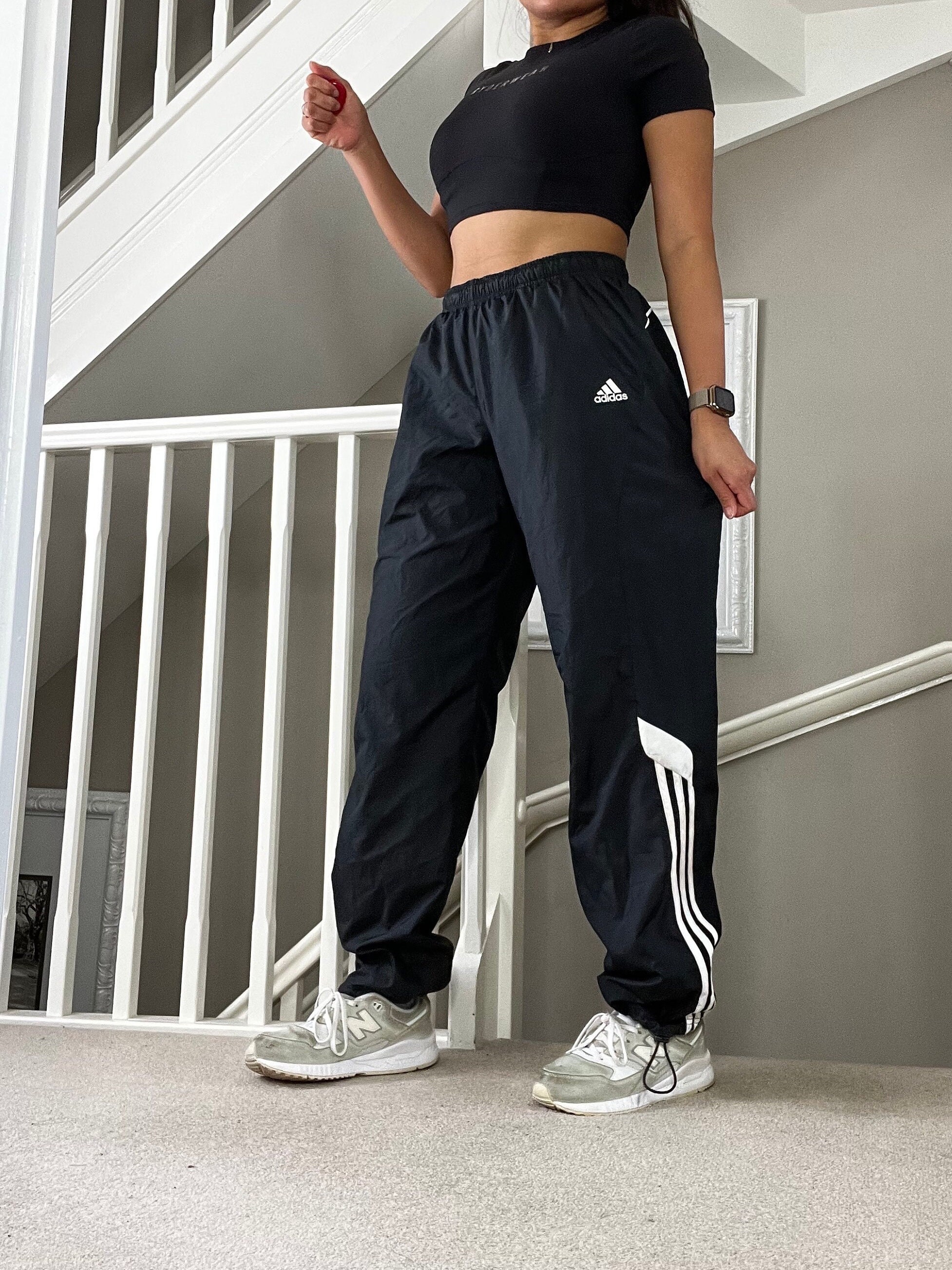 Adidas windbreaker sales pants womens
