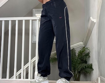 Y2K Nike Loose Fit Straight Wide Leg Windbreaker Trouser