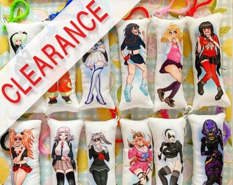 LAST CHANCE! Mini Dakimakura Anime Pillow Keychains