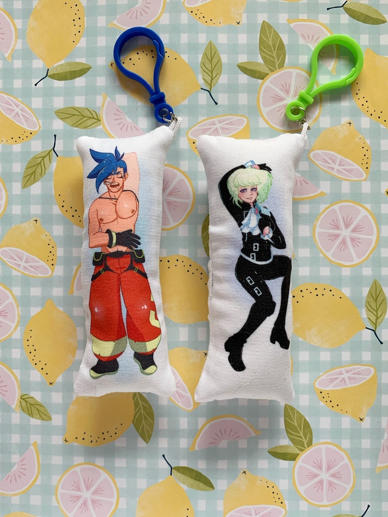 LAST CHANCE Mini Dakimakura Anime Pillow Keychains image 3