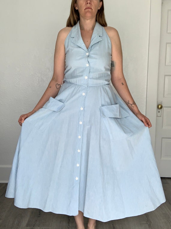Lovely 90's chambray dress (50's style)