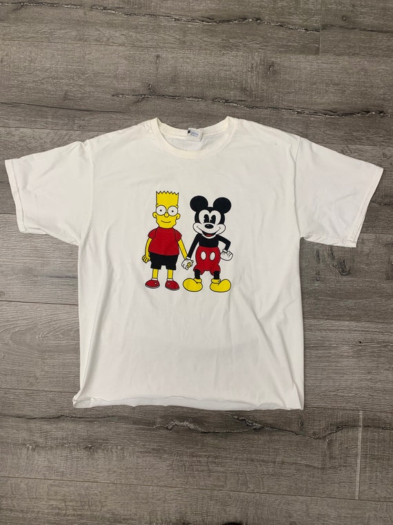 Mickey and Bart friends T-shirt