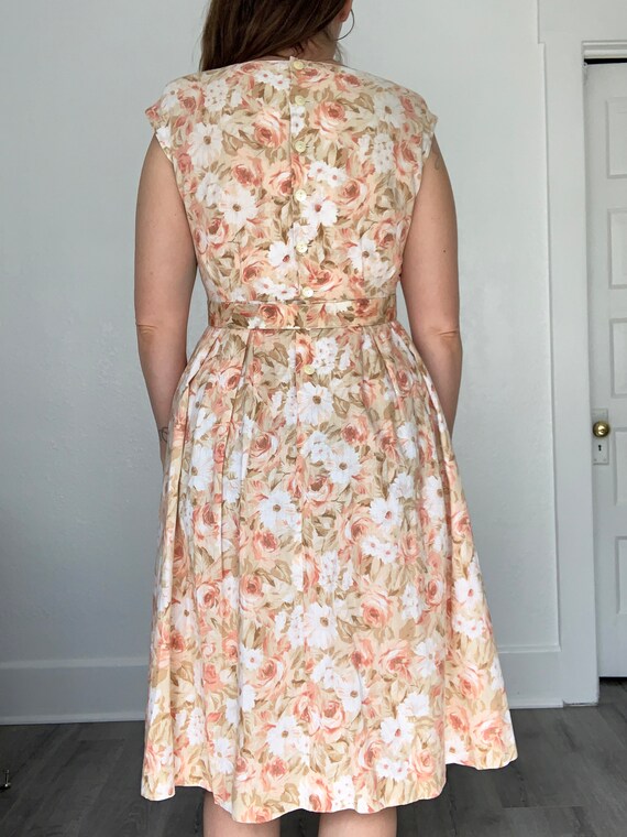 Lovely 1980's Floral Dress - image 4