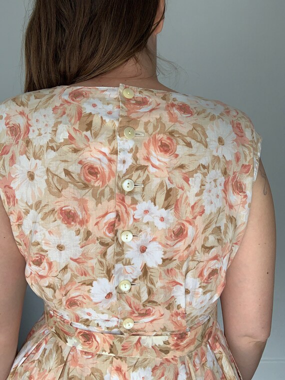 Lovely 1980's Floral Dress - image 5