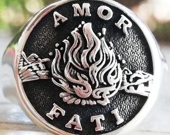 Amor Fati Signet Ring 2024 www.alhudapk