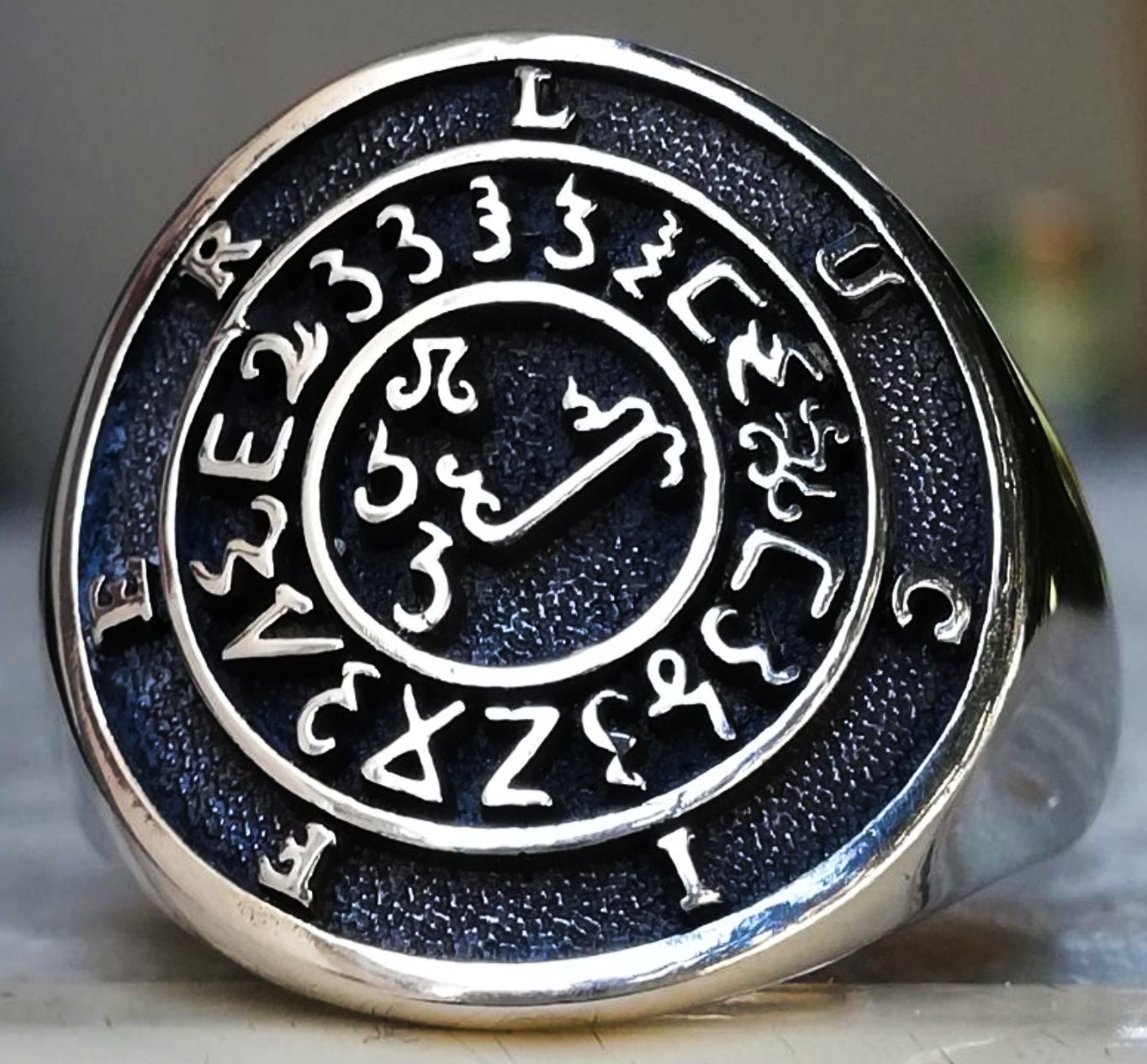 Solid Sterling Silver 925 Grimorium Verum True Grimoire Lucifer
