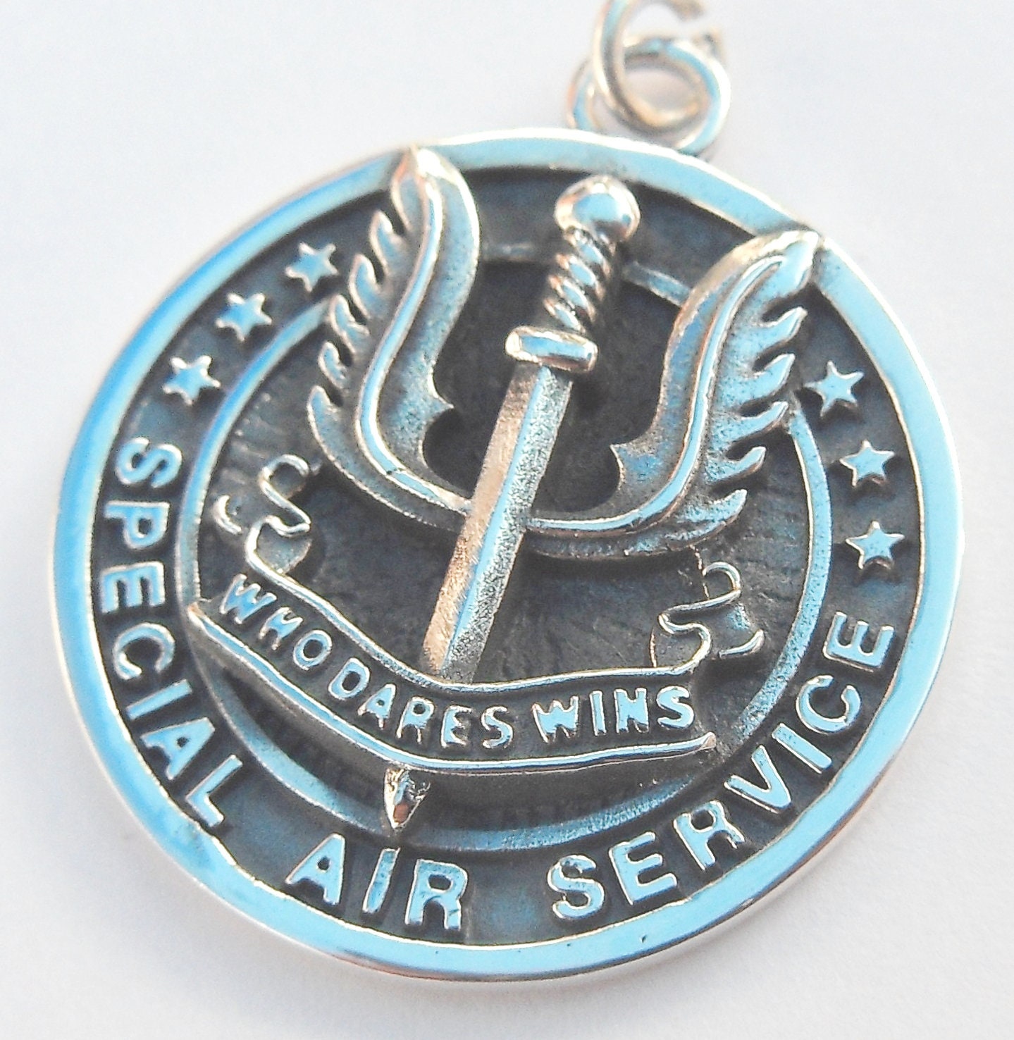 Special Forces SAS Military Who Dares Wins Handmade 3D Pendant