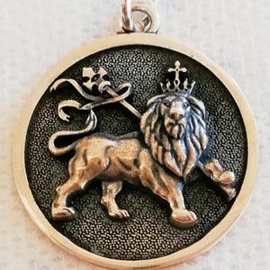 Lion Of Judah Jewish tribe Handmade 3D Pendant Solid Sterling Silver 925
