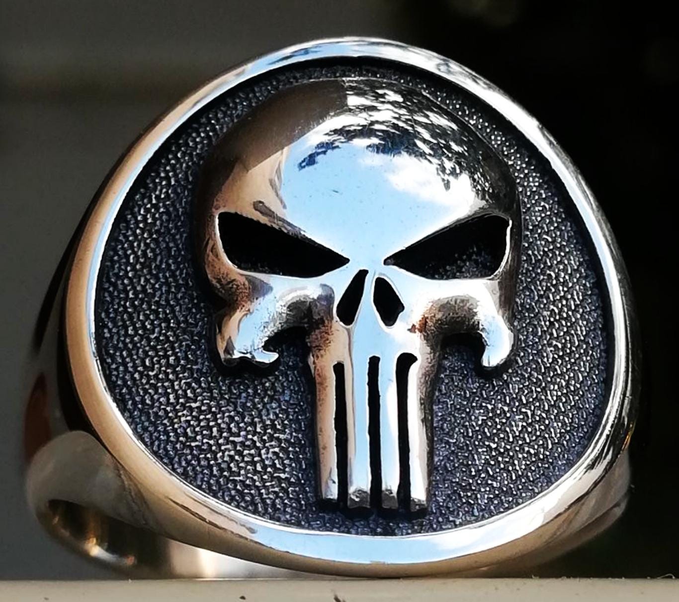 The Punisher Ring - Etsy
