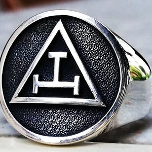 Royal Arch Masonic Mason Handmade Ring Sterling Silver 925