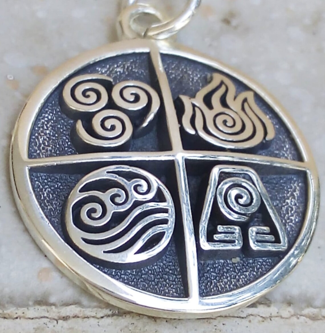Avatar vier Elemente Erde Air Feuer Wasser Symbole AVATAR der Etsy