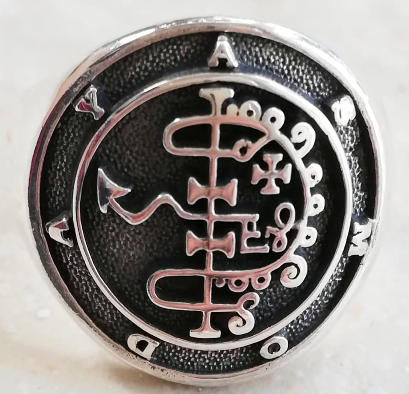 Sigil of Asmoday Sigil of Demons Asmodeus Handmade 3D Ring Solid ...