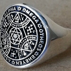 Enochian Sigil of Protection Solomon Kabbalah Amulet Talisman Handmade ...