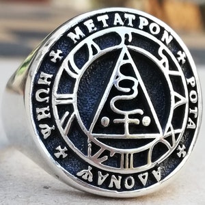 Seal of the Metatron Handmade 3D Ring Solid Sterling Silver 925
