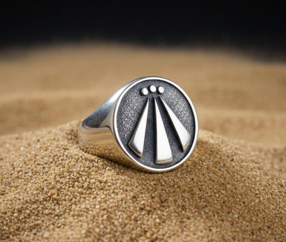 Druid Awen Symbol Handmade 3D Ring Solid Sterling Silver 925 - Etsy