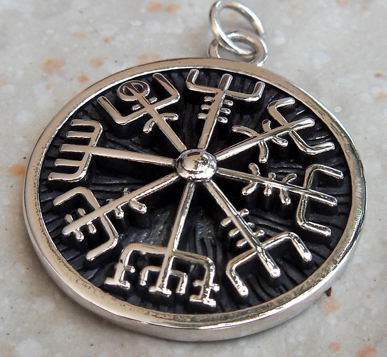 Medieval Rune Compass Vegvisir Rune Viking Compass Barbarian Gladiator Medieval Odin | Etsy