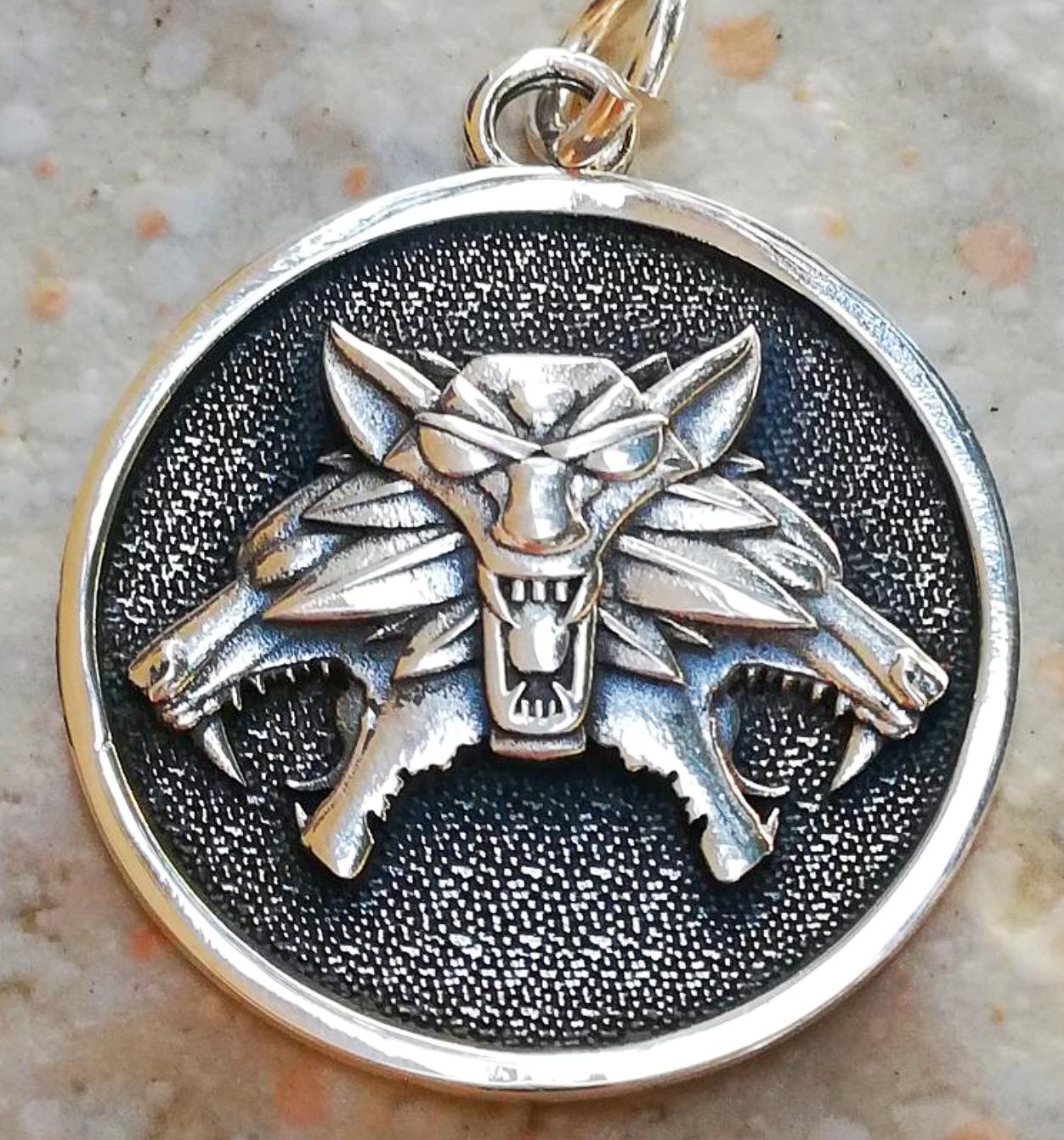 HOUND DOG ペンダント Cerberus the Hell Hound Loyal of Satan Three Head Dogs Handmade 3D