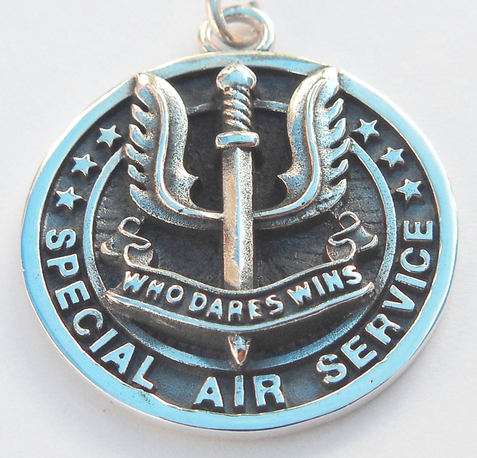 Special Forces SAS Military Who Dares Wins Handmade 3D Pendant