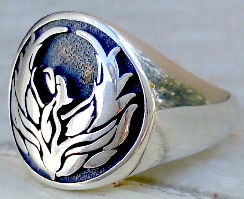 Phoenix Ring Design Rising Phoenix Handmade 3D Ring Solid Sterling Silver 925 - Etsy