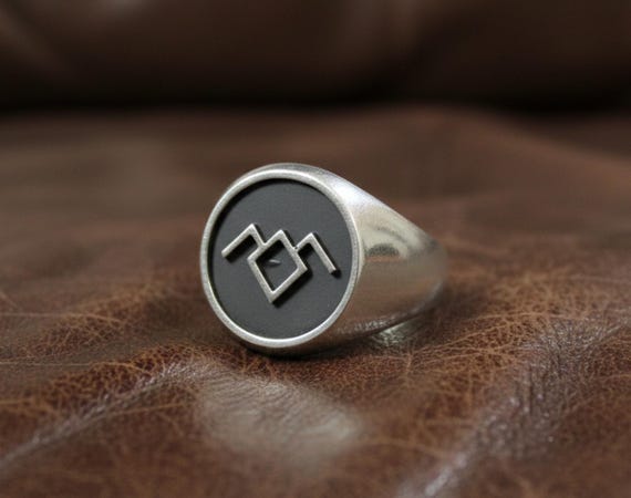 Twin Peaks Black Lodge Owl Handmade Ring Sterling Silver 925 - Etsy