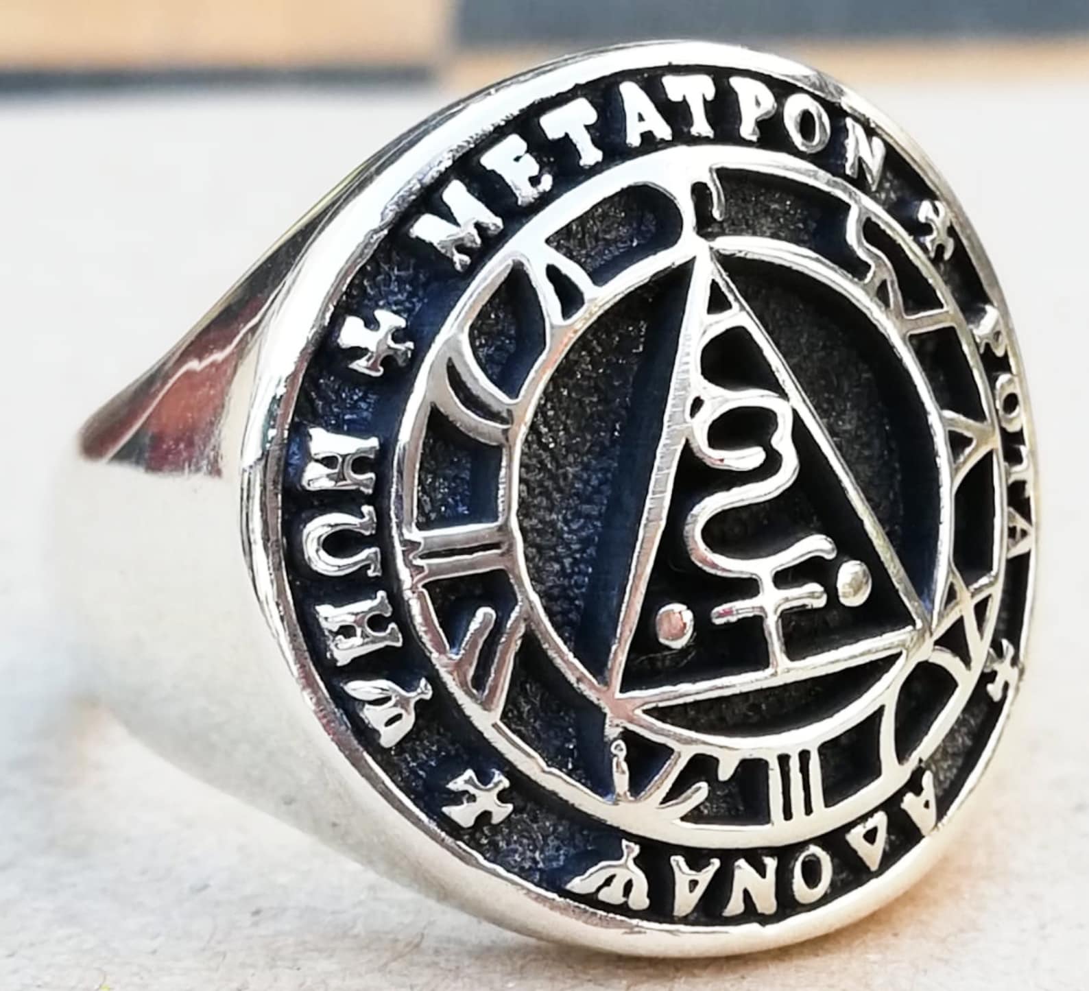 Seal of the Metatron Handmade 3D Ring Solid Sterling Silver 925 - Etsy