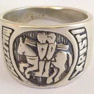 The Seal of Knights Templar Handmade Ring Sterling Silver 925