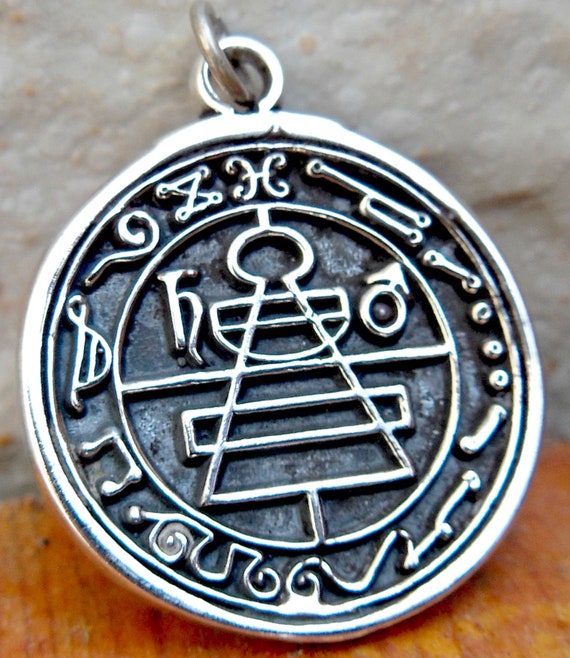 Secret Seal of King Solomon Handmade 3D Pendant Solid Sterling 