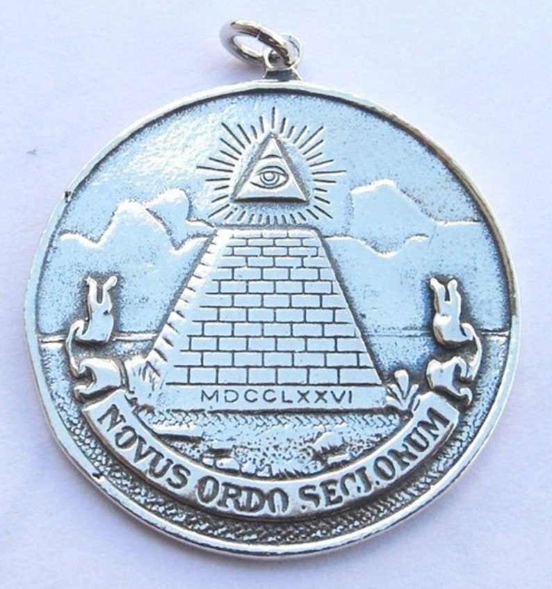 All Seeing Eye Pyramid Masonic Handmade 3D Pendant Solid | Etsy