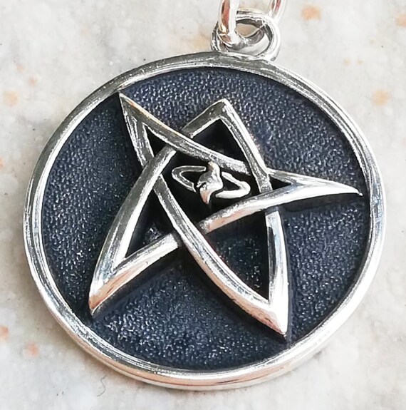 Elder Sign Schutz Amulett Lovecraft Cthulhu Handarbeit 3D Anhänger  