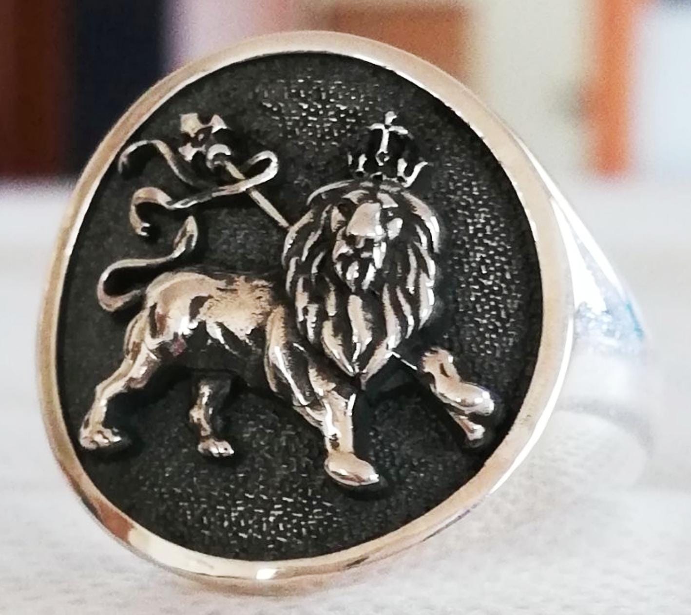 Lion of Judah Ring Ethiopia - Etsy