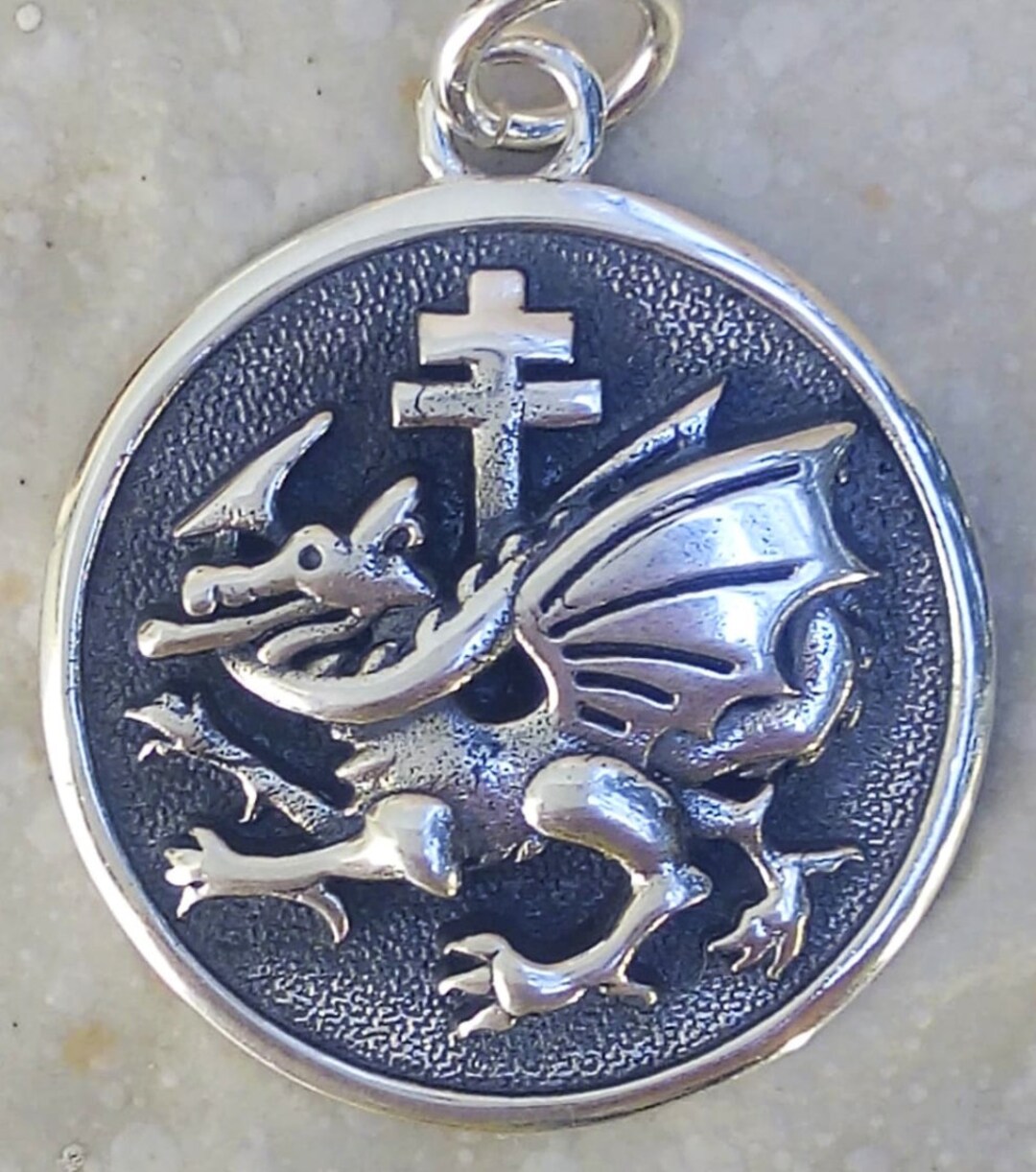 Vlad Dracula s Order of the Dragon Handmade 3D Pendant Solid