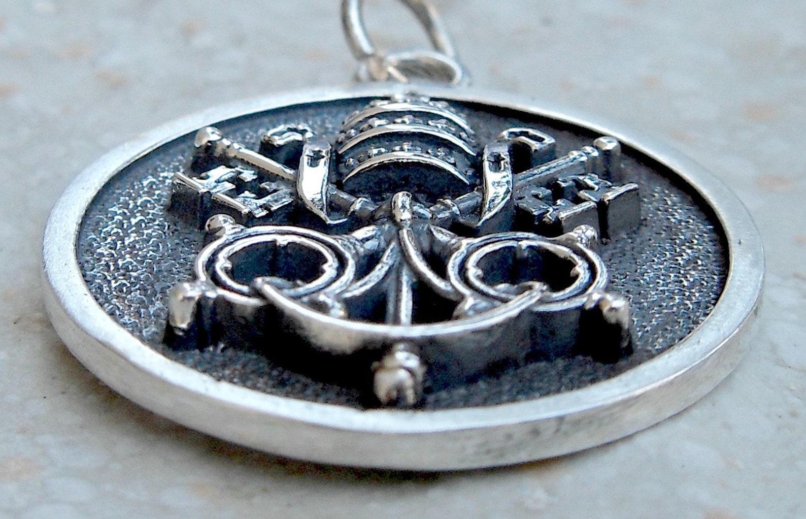 Vatican Christianity Crossed Keys Crown St. Peter Papal Keys Etsy