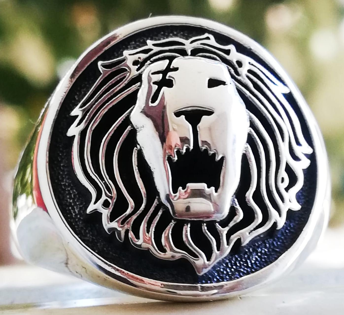 Lion Sin of Pride: Seven Deadly Sins Handmade 3D Ring Solid