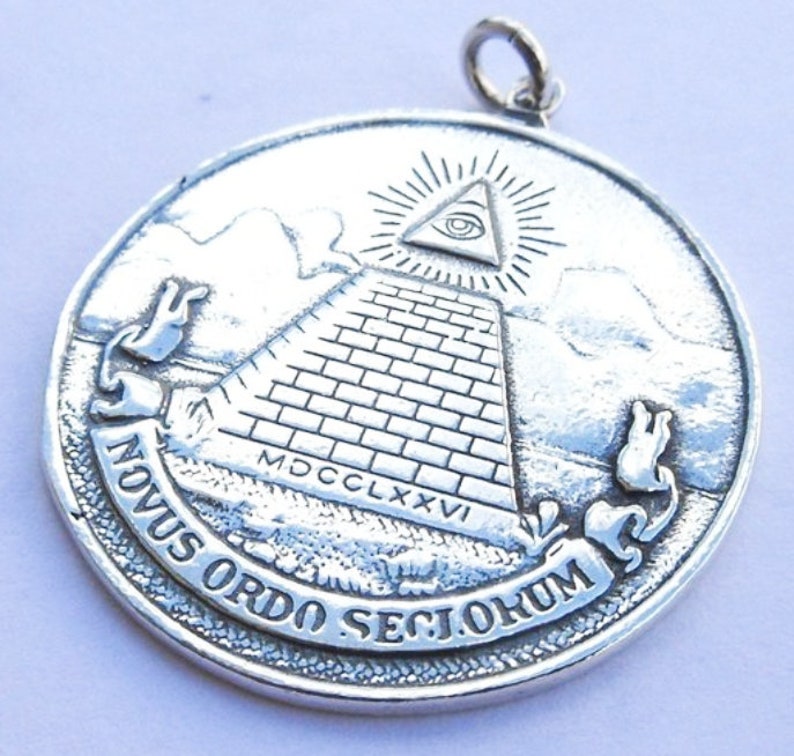 All Seeing Eye Pyramid Masonic Handmade 3D Pendant Solid | Etsy