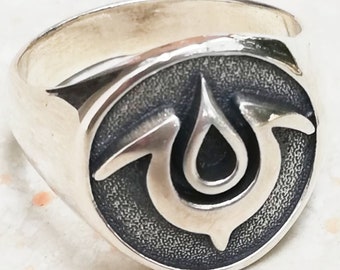 Fire Emblem Mark of the Exalt Handmade 3D Ring Solid Sterling Silver 925