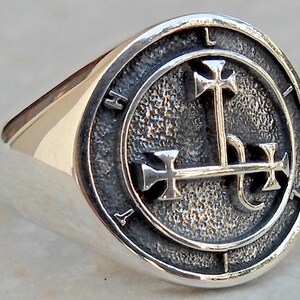 Seal Sigil of Lilith Handmade 3D Ring Solid Sterling Silver 925 - Etsy