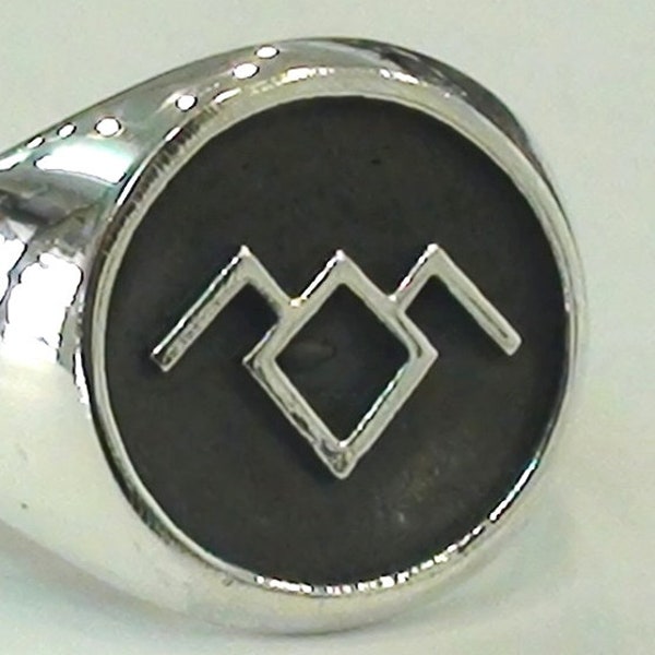 Twin Peaks negro Lodge Búho hecho a mano anillo de plata de ley 925