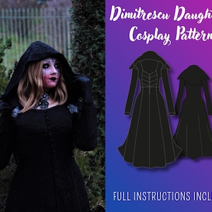 Einfaches Cosplay-Muster für die Dimitrescu-Töchter | PDF-Schnittmuster + Anleitung